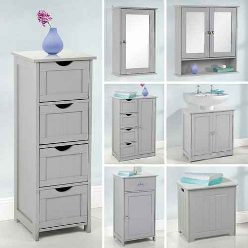 Grey wooden bathroom - grey,